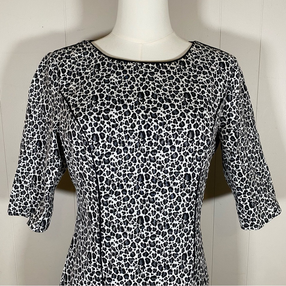 Banana Republic cheetah print dress women's size 4 mob wife aesthetic - Picture 2 of 15